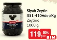 ZEYTİNO SİYAH ZEYTİN 1000 G ZEYTİNO SİYAH ZEYTİN 1000 G